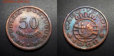 МОНЕТЫ МИРА 11-18 - Португ. Кабо-Верде – 50 сентаво (1968) №1