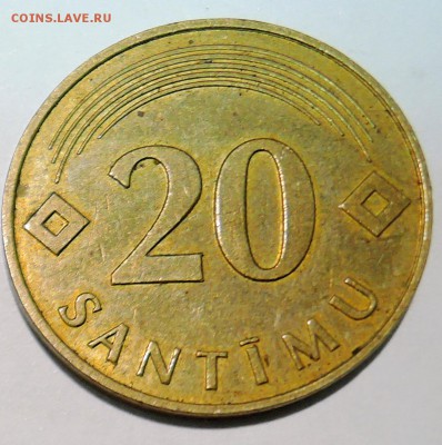 ЛАТВИЯ - 20 сантим 1992 г. до 07.11 в 22.00 - DSCN2964.JPG