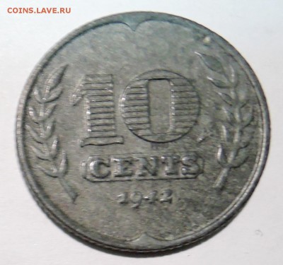 НИДЕРЛАНДЫ - 10 центов 1942 г. до 07.11 в 22.00 - DSCN2966.JPG