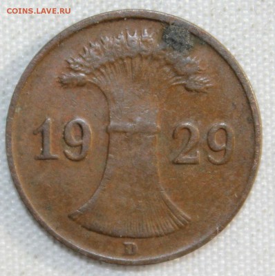 С РУБ.ГЕРМАНИЯ 1 пфенниг 1929г."D" до 8.11 в 22-00 - IMG_4572.JPG