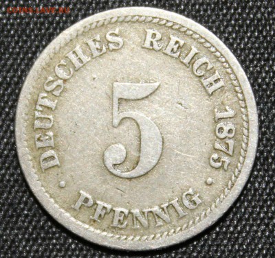 С РУБ.ГЕРМАНИЯ 5 пфеннигов 1875г."D" до 8.11 в 22-00 - IMG_4892.JPG