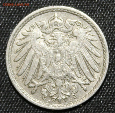 С РУБ.ГЕРМАНИЯ 5 пфеннигов 1915г."J" до 8.11 в 22-00 - IMG_4905.JPG