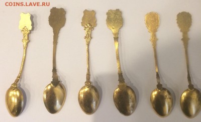 Эмалевые чайные ложечки,6 шт. до 20-00 М. 4.11.18г. - LL2