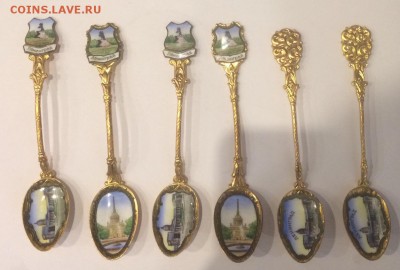 Эмалевые чайные ложечки,6 шт. до 20-00 М. 4.11.18г. - LL1