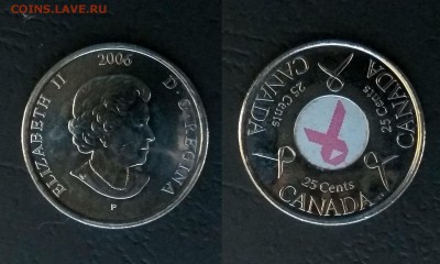 Канада 25 центов 2006 г Розовая ленточка - 8.11 22:00мск - IMG_20181031_193448_HDR