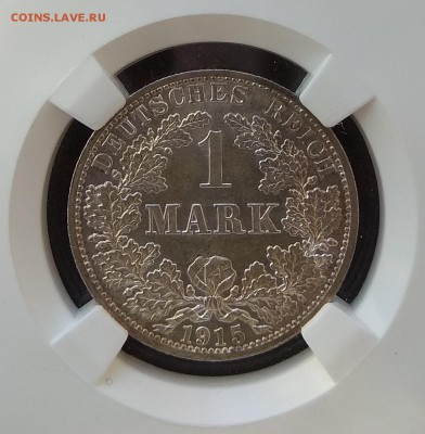 Германия. 1 марка 1915 А в слабе ННР MS 64 - IMG_20181029_080016