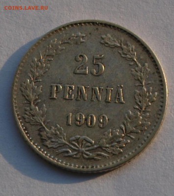 25 пенни 1909 г До 8.11.2018 22.00 по МСК - 09-1