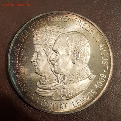 Саксония 5 марок 1909 Лейпцигский университет до 04.10 - IMG_1835.JPG