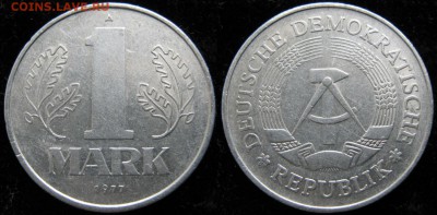 31.Ходячка ГДР 20,50 пфеннигов,1 и 2 марки 1950-1984г. - 31.33. -ГДР 1 марка 1977    163-ас4-3151