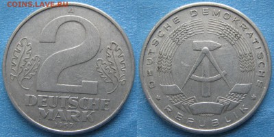 31.Ходячка ГДР 20,50 пфеннигов,1 и 2 марки 1950-1984г. - 31.37. -ГДР 2 марки 1957 А    3231