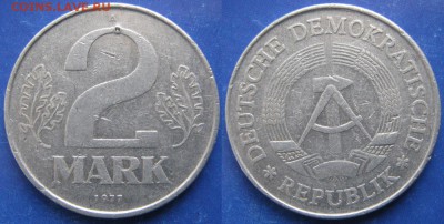31.Ходячка ГДР 20,50 пфеннигов,1 и 2 марки 1950-1984г. - 31.41. -ГДР 2 марки 1977 А    3547