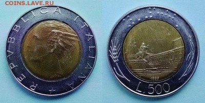 Италия 500 лир (БИМ) 1989 года - италия 500 лир 1989 бим