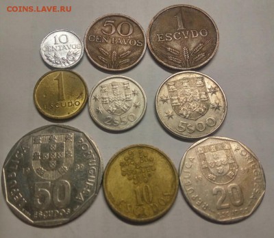 ПОРТУГАЛИЯ 9 монет все разные, до 10.11.2018 г. 20.00 мск - IMG_2018-11-03_181735_HDR_1541251611238