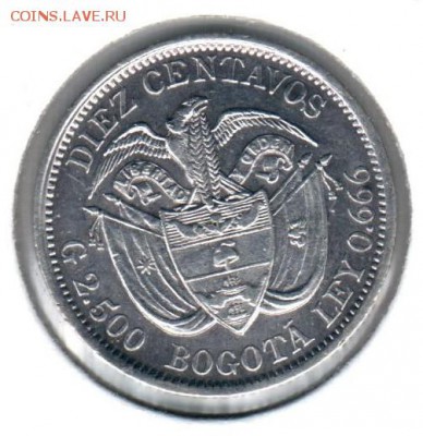 Монеты Ц. и Л. Америки из коллекции на оценку и спрос - 2 - 10 сентавос 1897()