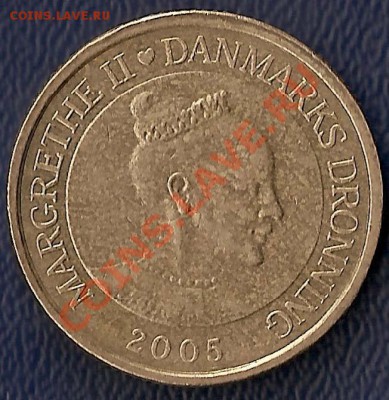 20 крон, 2005 г Дания, Церковь Ландет до 23 мая 11 , 22 - 00 - Ландет