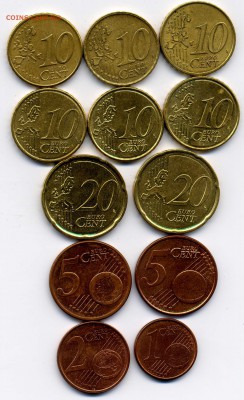 Подборка Евро центы 1.2.5.10.20  до 8.11.2018 - 902