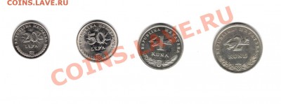 4 монеты Хорватии до 26.05.11 г. 22.00 мск - хорватия 4 аверс