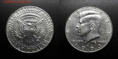 МОНЕТЫ МИРА 11-18 - США – 0,5 доллара (1993 Р) «Дж. Кеннеди»