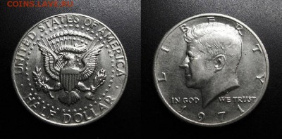 МОНЕТЫ МИРА 11-18 - США – 0,5 доллара (1971) «Дж. Кеннеди»