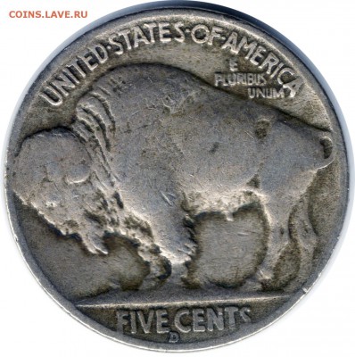 A78 США 5¢ Buffalo Nickel 1937D до 13.11 в 22°° - A78 США 5 цент 1937D_2