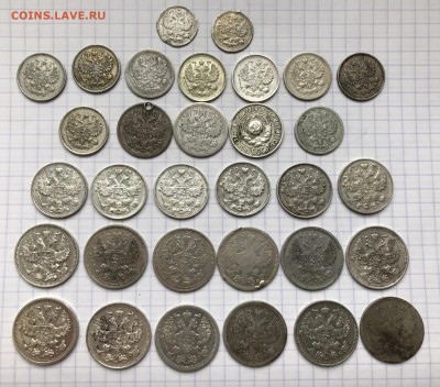 32 монеты РИ. Ag. - 47ADCC1B-EF93-428F-8551-142DCE40A05E