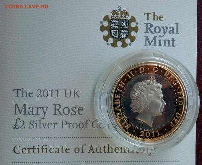 2 фунта Великобритании 2011 Парусник Mary Rose Комплект - аверс.JPG
