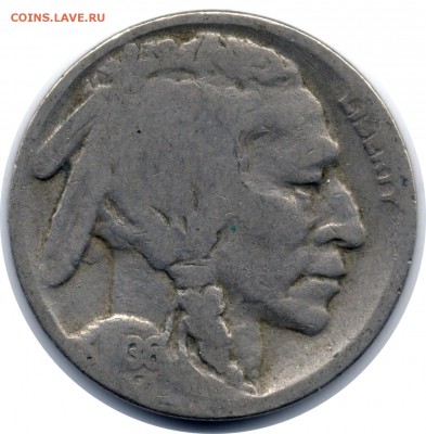 A84 США 5¢ Buffalo Nickel 1936D до 14.11 в 22°° - A84 США 5 цент 1936D_1