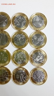 Набор 16 шт Бразилия Олимпиада в Рио unc до 22.00 11.11 - 3