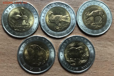 Набор Красная Книга 1994 года (5 монет) ХОРОШИЕ! до 14.11 - 22C4ECA0-C99B-46A0-B752-8AD586CC7971