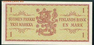 ФИНЛЯНДИЯ 1 марка 1963г ПРЕСС до 13.11.18г.22.00 - Image2