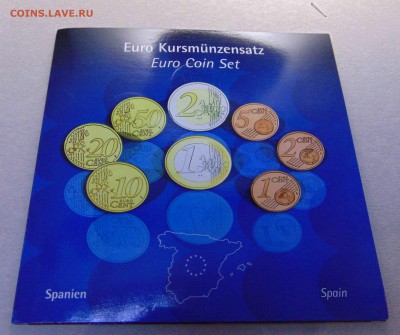 Испания Набор Евро 8 монет 2002  UNC Букл 13.11.18 в 22-00 - DSC02374.JPG
