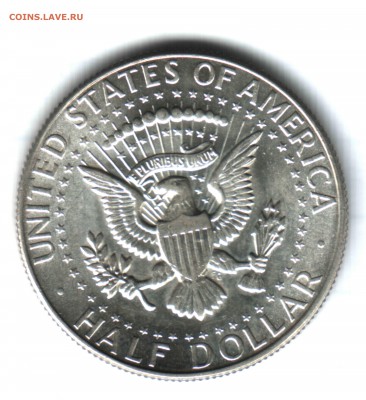 50 центов США, на оценку, UNC. 1964, 1965, 1967, 1968. - 2