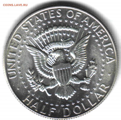 50 центов США, на оценку, UNC. 1964, 1965, 1967, 1968. - 4