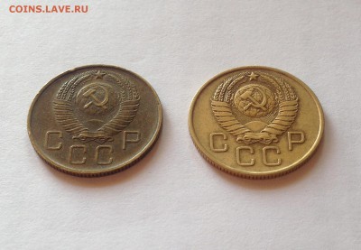 3 копейки 1957г. - 2шт(шт.1А,шт.1Б) , до 16.11.18г. - 357-9
