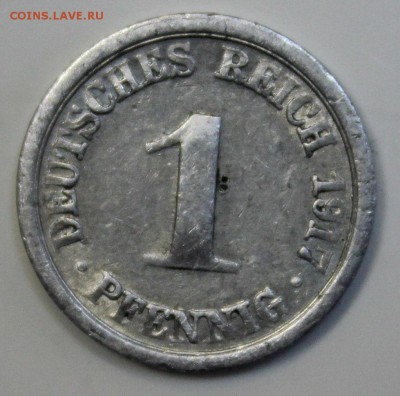 С РУБ. ГЕРМАНИЯ 1 пфенниг 1917г."F" до 16.11 в 22-00 - IMG_5019.JPG
