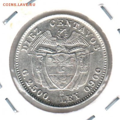 Монеты Ц. и Л. Америки из коллекции на оценку и спрос - 2 - 10 сентавос 1942()