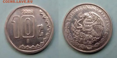 Мексика - 10 сентаво 2006 года до 15.11 - мексика 10 сентаво 2006 года