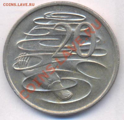 Австралия 20 центов 1970 г. До 23.05.11 г. 20-00 МСК. - Австралия