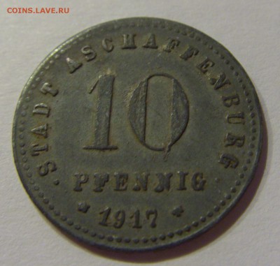 Нотгельд 10 пфеннигов 1917 Ашаффенбург №1 15.11.18 22:00 М - CIMG9123.JPG