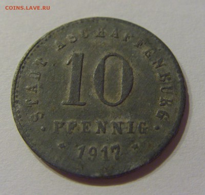 Нотгельд 10 пфеннигов 1917 Ашаффенбург №3 15.11.18 22:00 М - CIMG9131.JPG