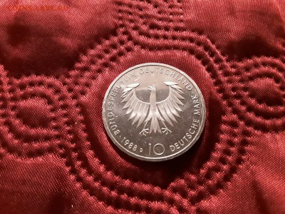 Германия. ФРГ. 10 марок 1988 года. Шопенгауэр. До 13.11.18. - 20181110_195129