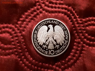 Германия. ФРГ. 10 марок 1987 года. Договор. До 13.11.18. - 20181110_195232