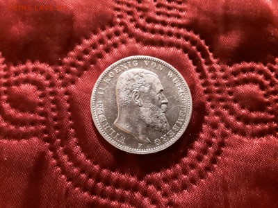 Германия. Вюртемберг. 3 марки 1909 г. До 13.11.18. - 20181110_200051