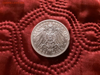 Германия. Вюртемберг. 3 марки 1909 г. До 13.11.18. - 20181110_200058