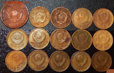Ранние советы 2 и 3 копейки 1924-57, 28 шт., до 22:30 11.11. - 2-24-75 15 ШТ.-8.JPG