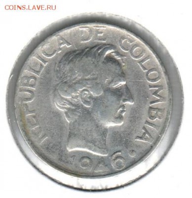 10 сентавос 1946 года Колумбия lj 14.11 до 21.00 - 10 сентавос 1946()