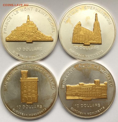 Науру 10 долларов Памятники Европы 4 шт. До 16.11.18 - BB0754B4-0A0C-42BF-9B5D-AD3091D8FDFF