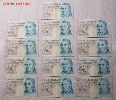 Англия купюры 5 - 50 фунтов до 2014 года (всего 415 фунтов). - 012.JPG