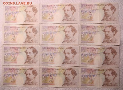 Англия купюры 5 - 50 фунтов до 2014 года (всего 415 фунтов). - 007.JPG