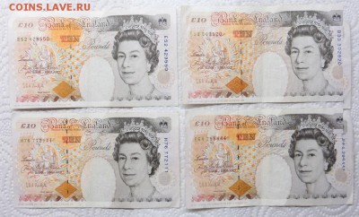 Англия купюры 5 - 50 фунтов до 2014 года (всего 415 фунтов). - 012.JPG